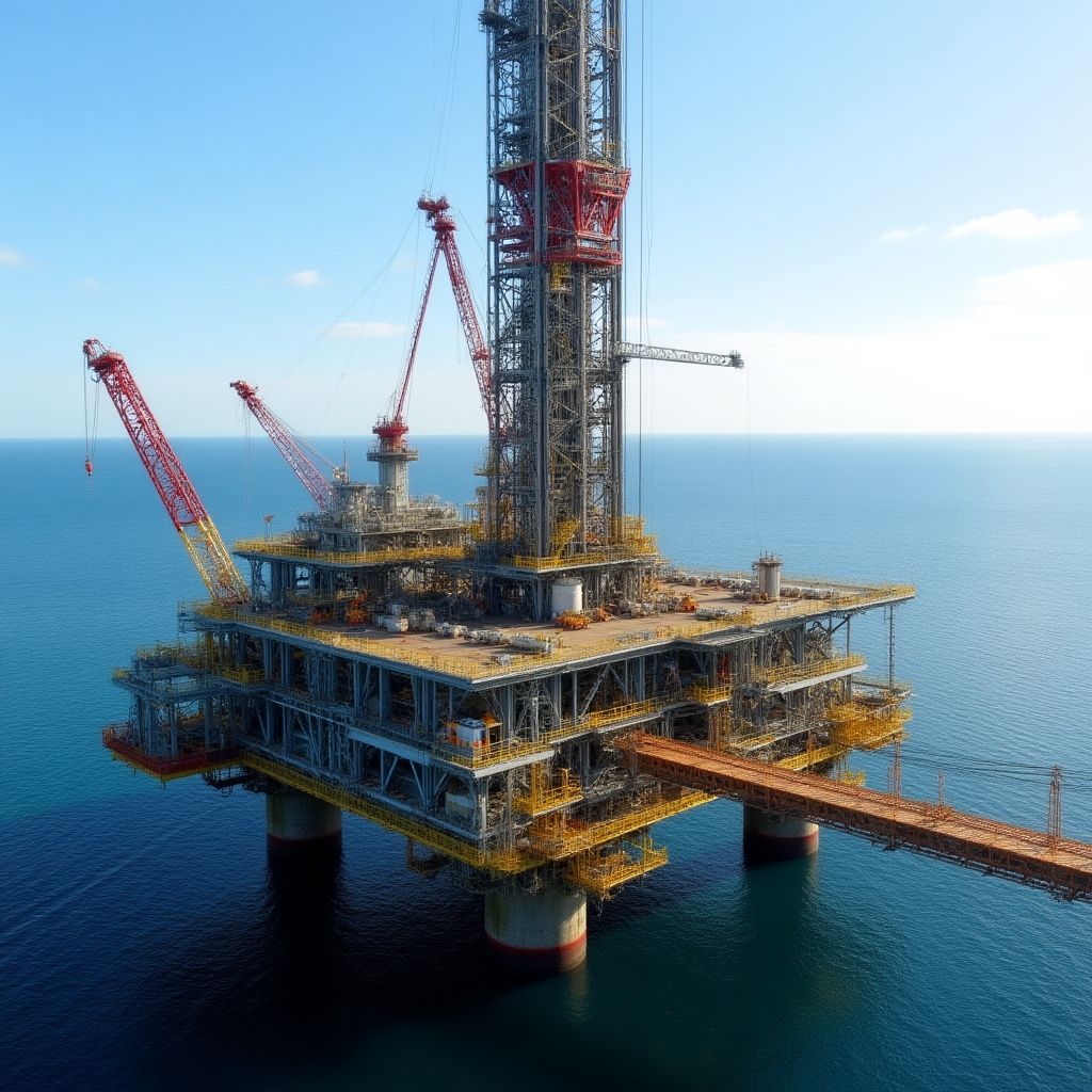 Plataforma de perforación en Vaca Muerta